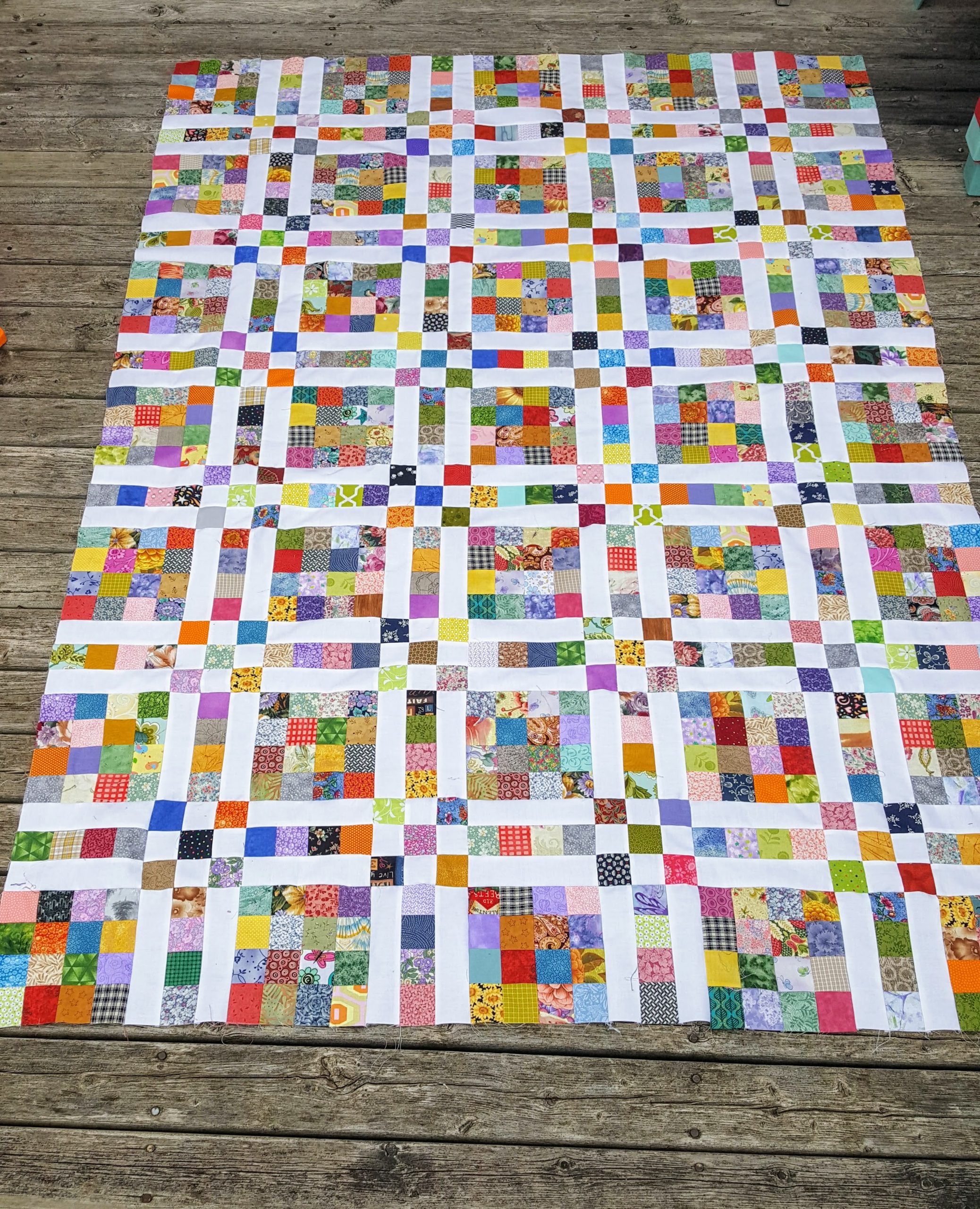 scrappy quilt layout