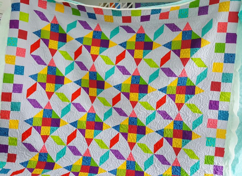 A colorful quilt