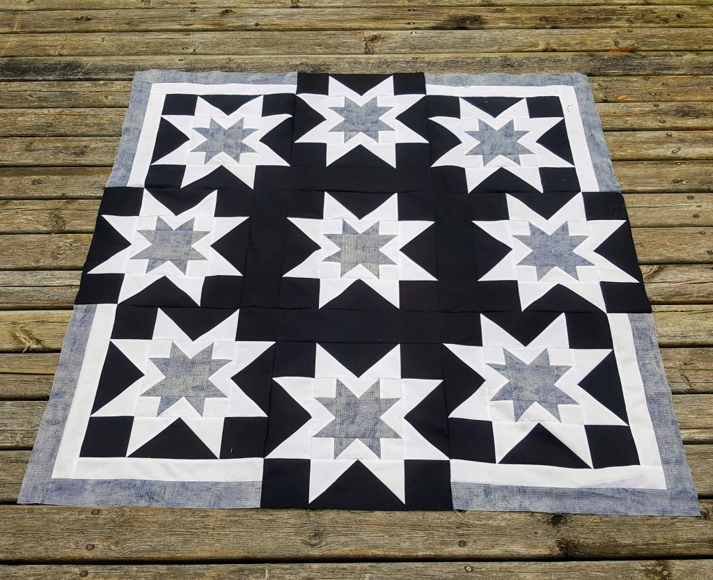 modern star quilt