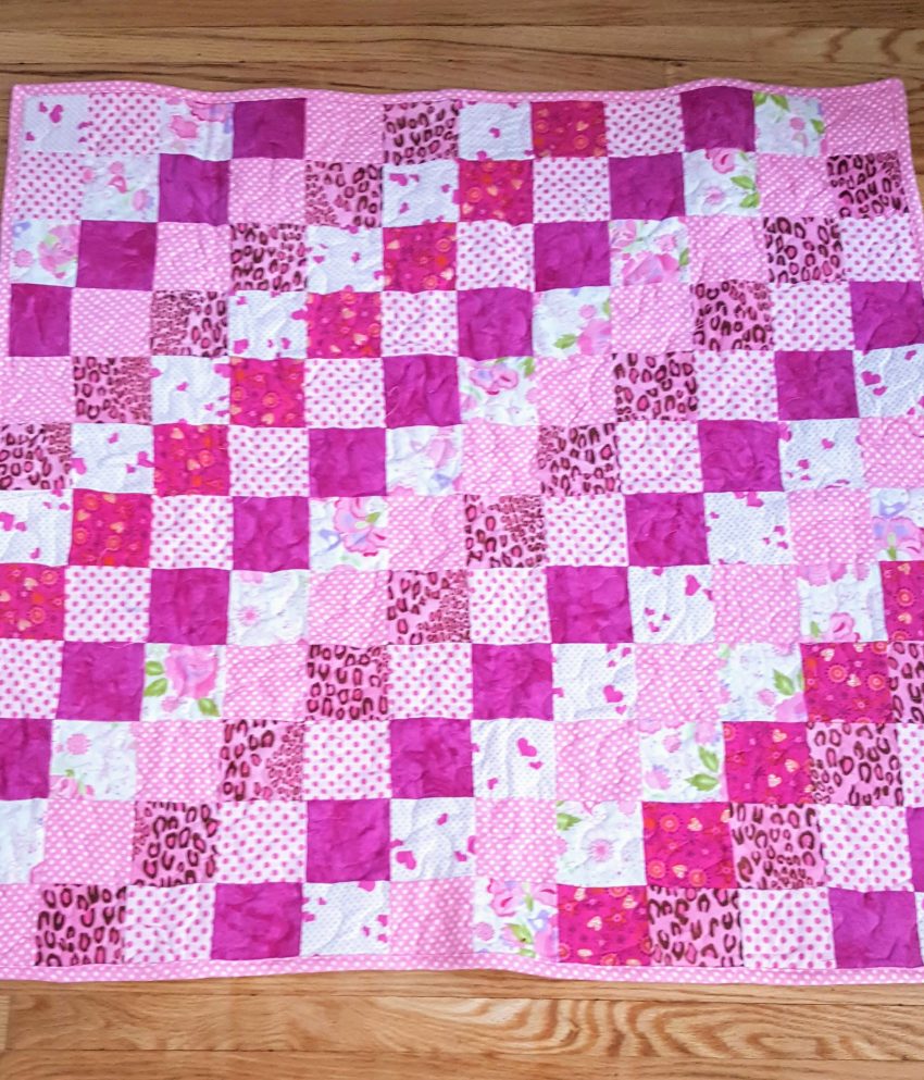 Rows of Pink Quilt