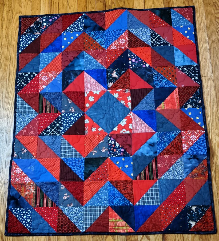 It's Only Triangles pattern from Jordan Fabrics