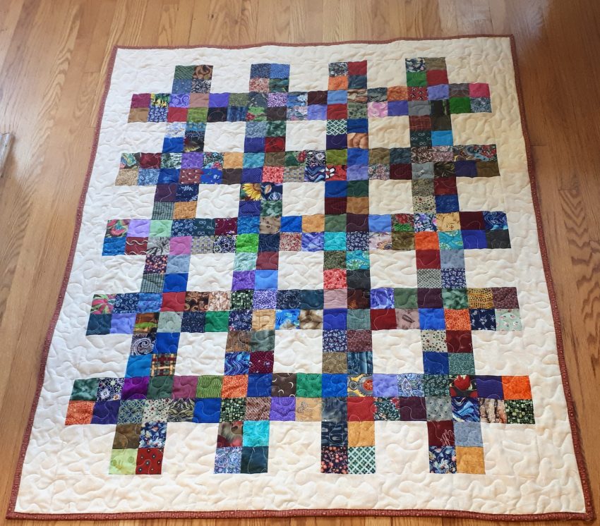 4-patch fence quilt