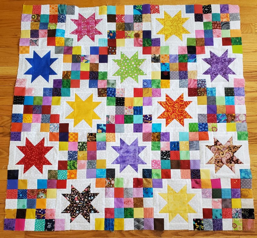 Irish Star Quiltalong baby quilt