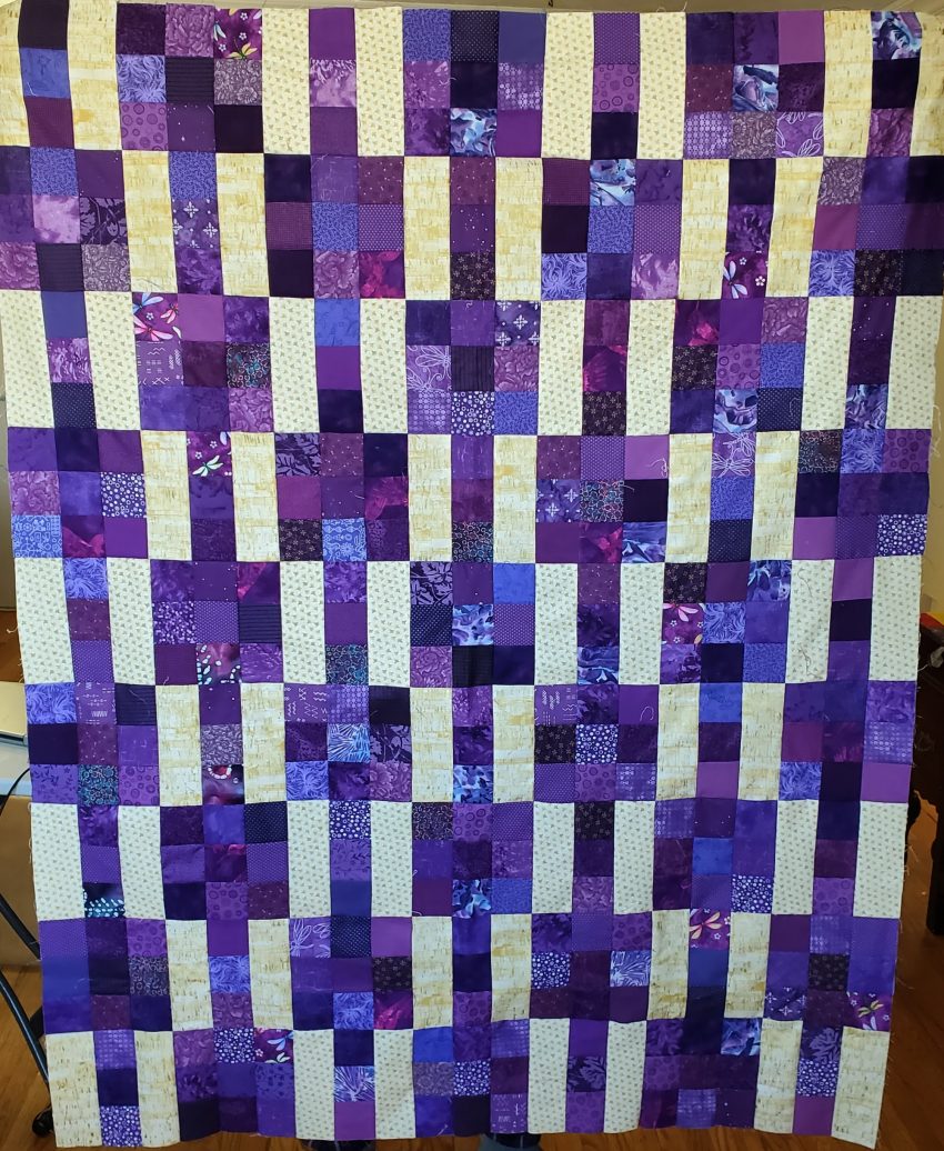 Love me some purple quilt top